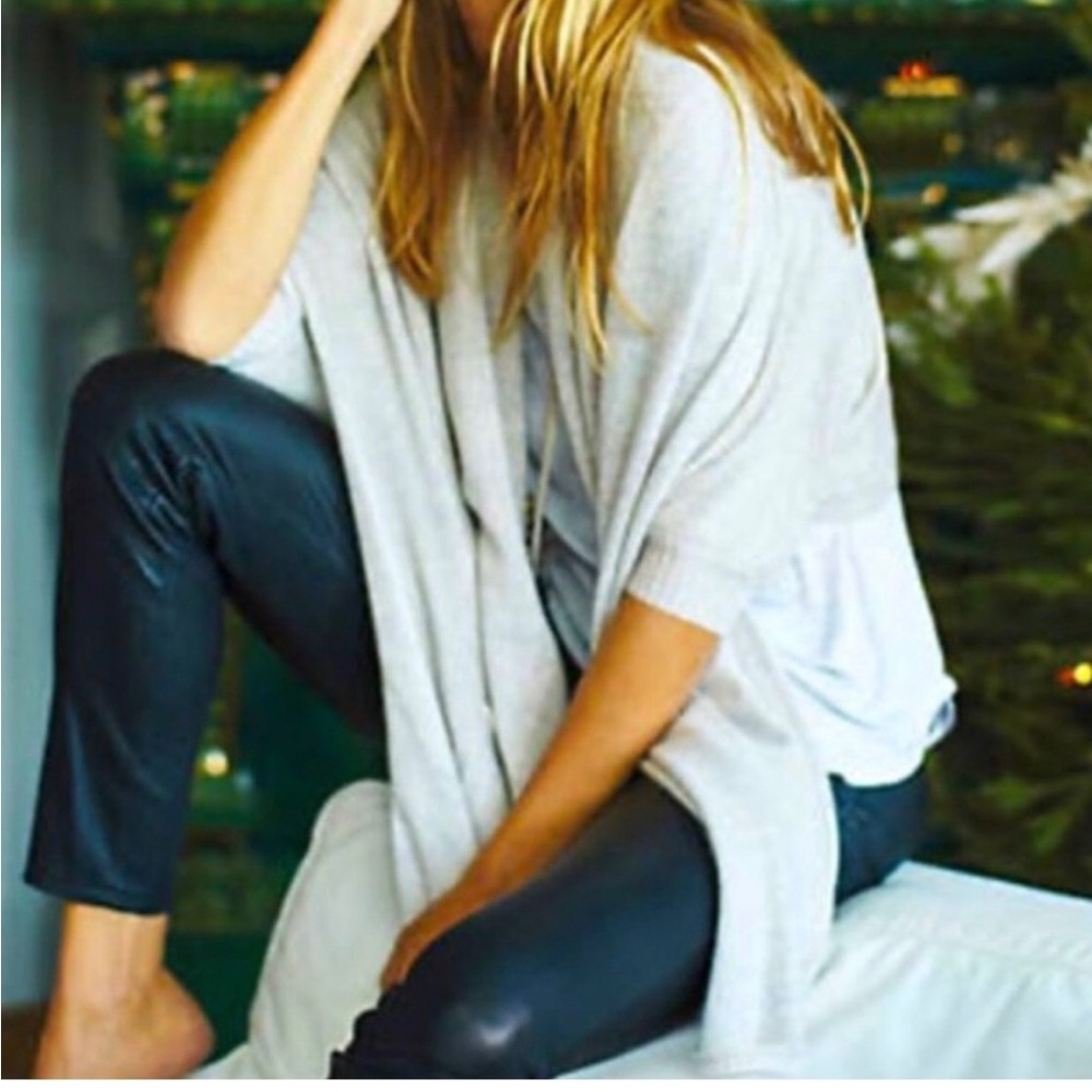 Anthropologie Shawled Cashmere Sweater